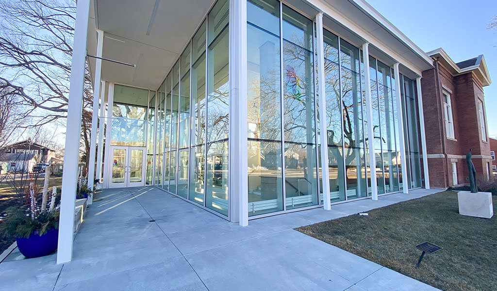 Entryway to new Des Moines Opera House addition
