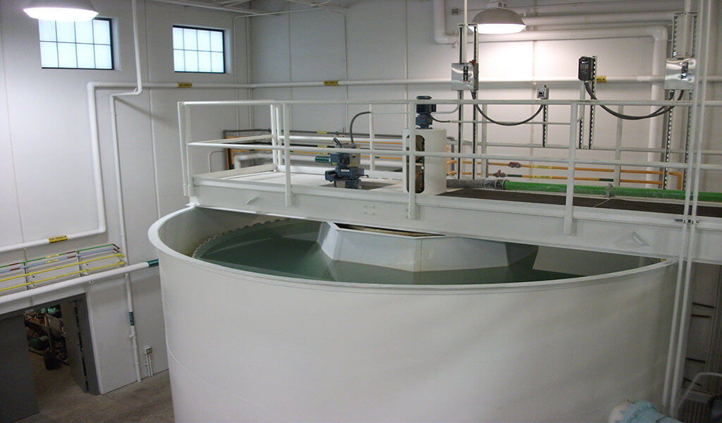 large circular softener unit